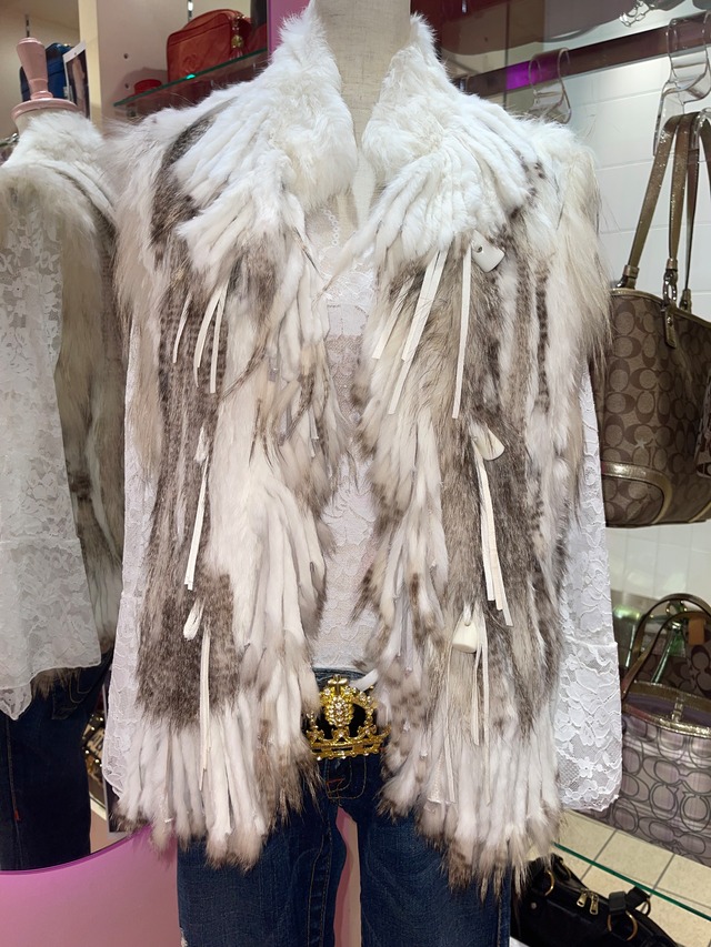 Vintage Fring Fur Vest