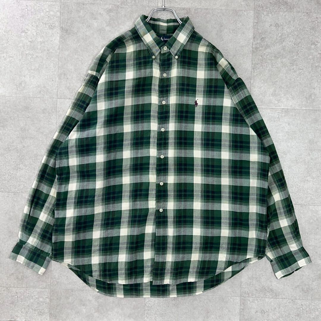 90s シャドウストライプ レーヨン ビンテージ 長袖シャツ 90s シャドウストライプ レーヨン ビンテージ 長袖シャツ