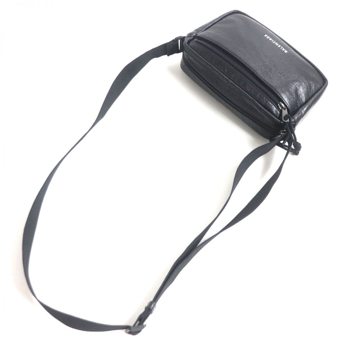 美品▽BALENCIAGA バレンシアガ 646138 エクスプローラー ロゴ入り