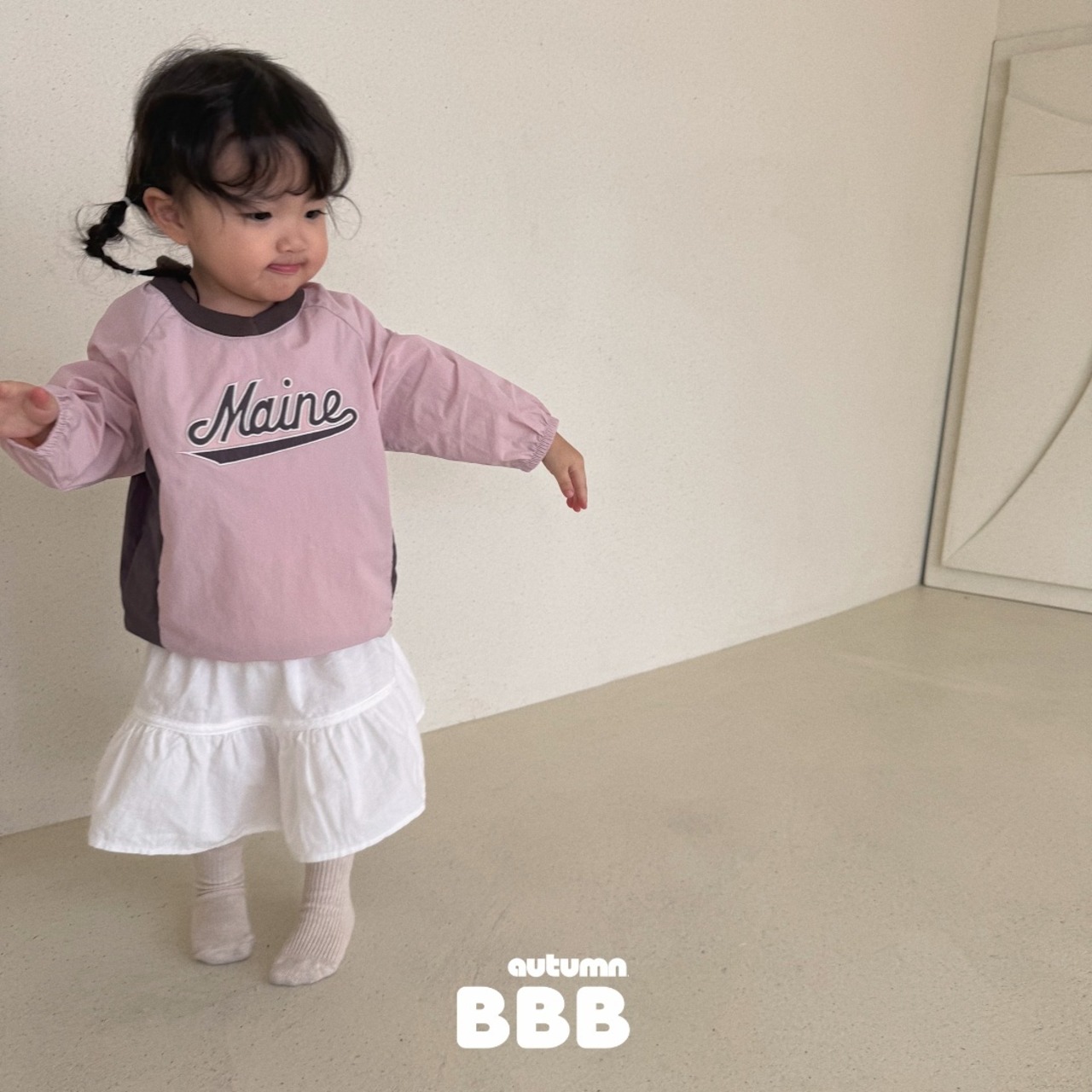 韓国子供服 / 26Autumn / 〖取寄〗BBB / 無地ロングスカート / ユニセックス / キッズ服 *XXS~XL*