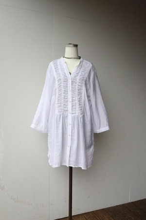 【monoya】shirring blouse