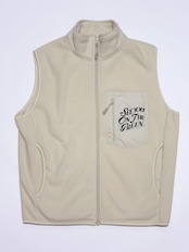 SEE YOU SMALL FLEECE VEST BEIGE