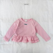 【取寄/韓国直送】BAYVERY  カンカンフリルTシャツ｜秋服｜韓国子供服｜26/AT