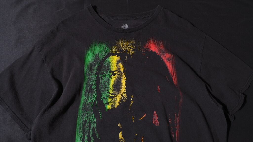 Bob Marley aging × decadent Face printed ss Tee