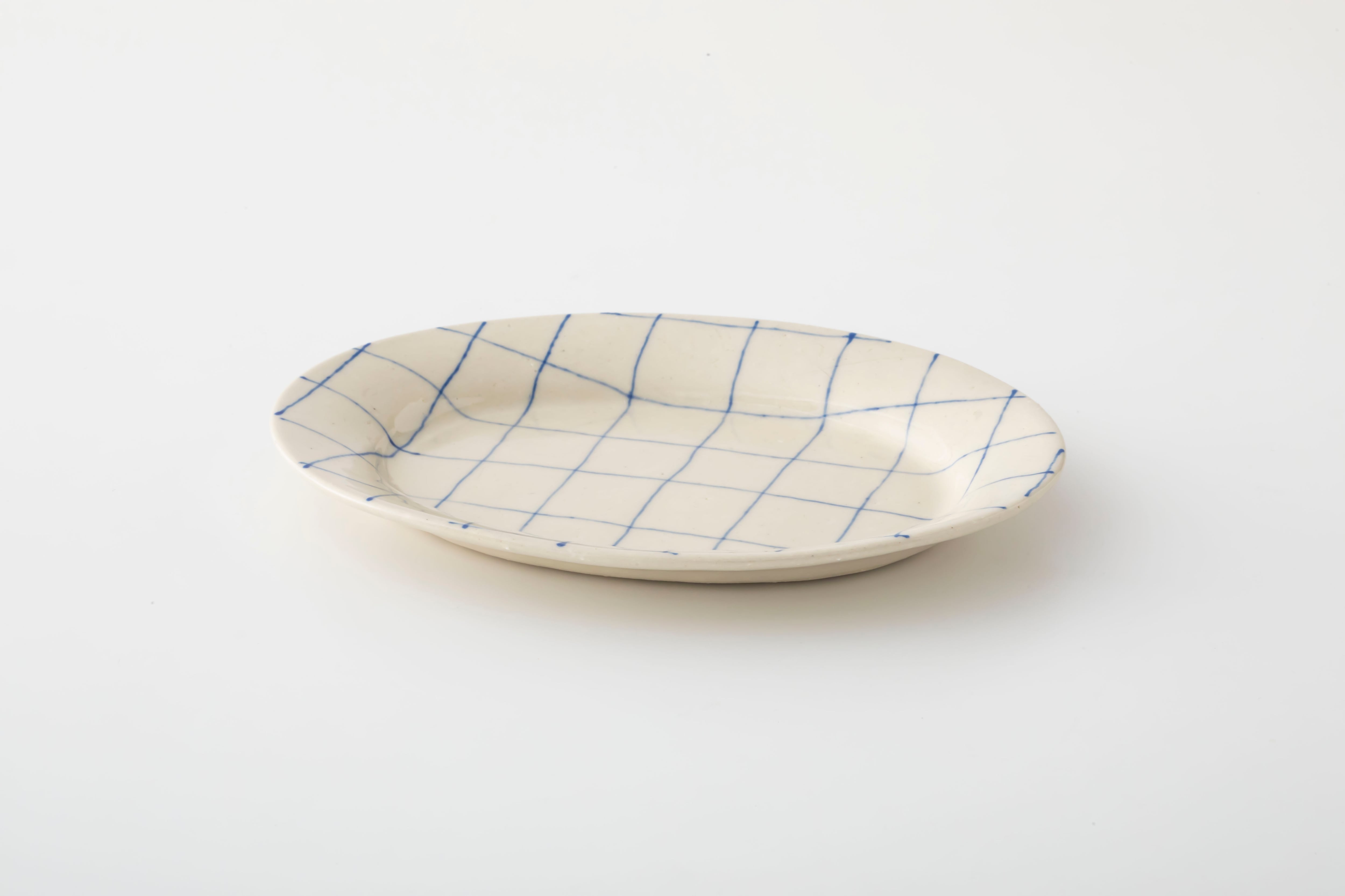 07> オーバル：チェック (Blue) / 中囿義光 | Community Store TO SEE