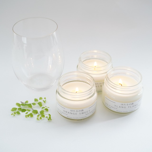 ほたるの森 Lavender 天然ソイワックスキャンドル Hotaru Candles