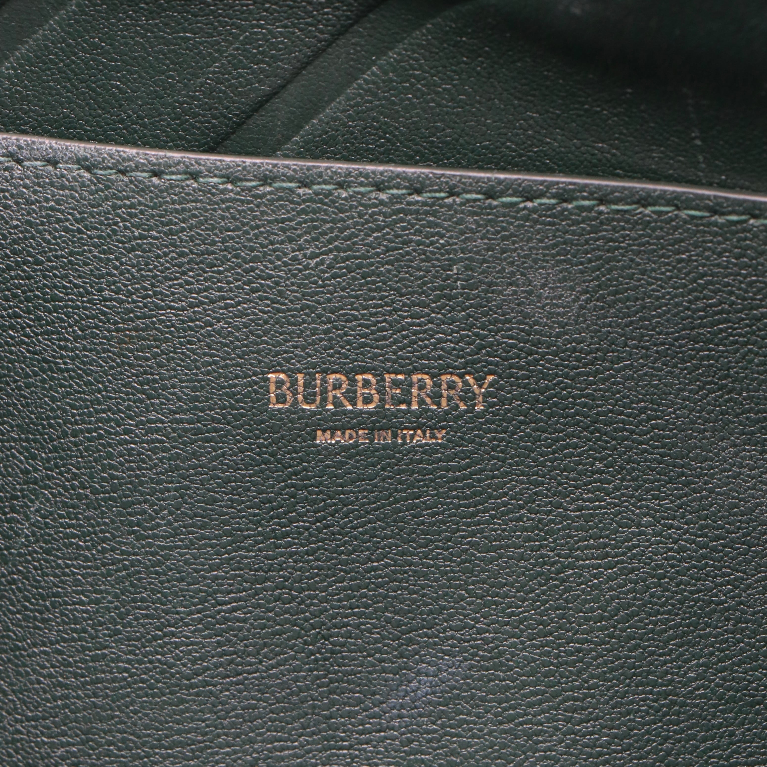 BURBERRY レザー ハンドバッグ ブラック バーバリー 付属品付き
