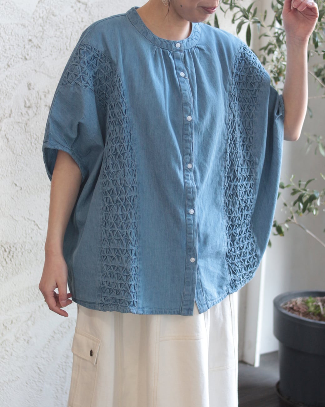 arts&science 藍染めブラウス arts&science 藍染めブラウス