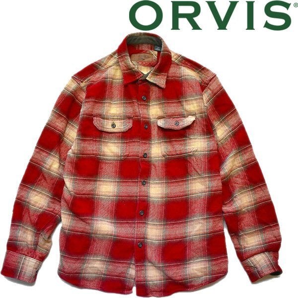 90s ORVIS ネルシャツ オンブレチェック シャドーチェック オービス