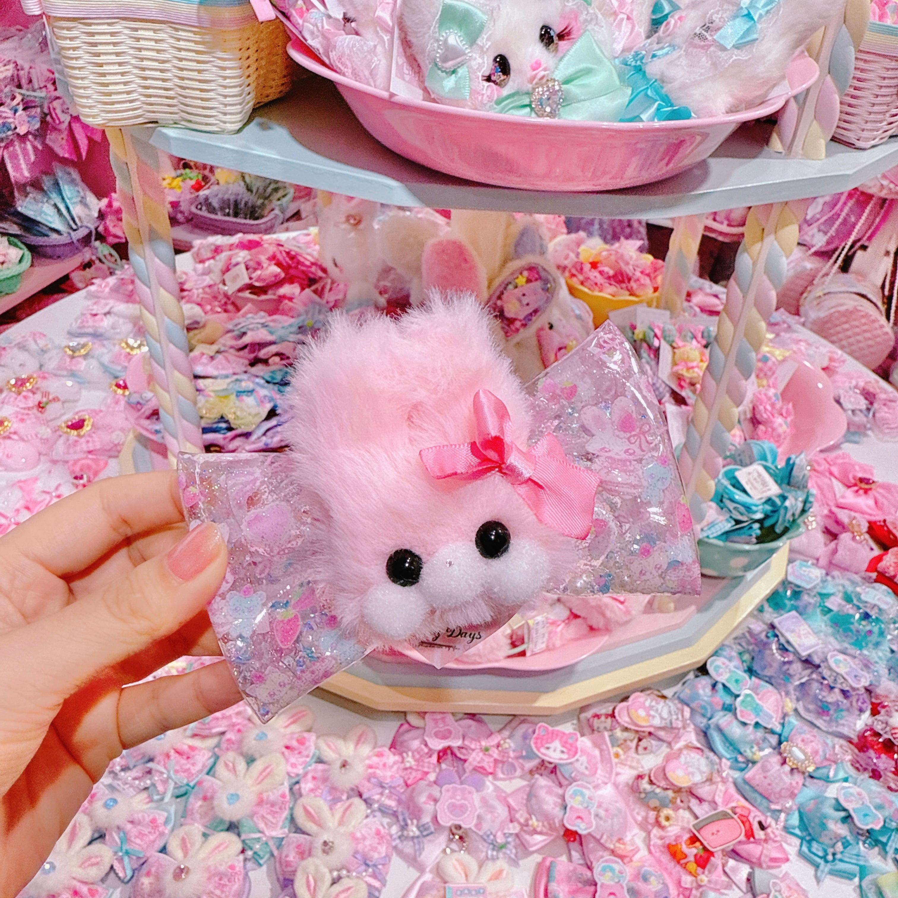 【G6】40-9暗闇で光る!シャカシャカヘアクリップ