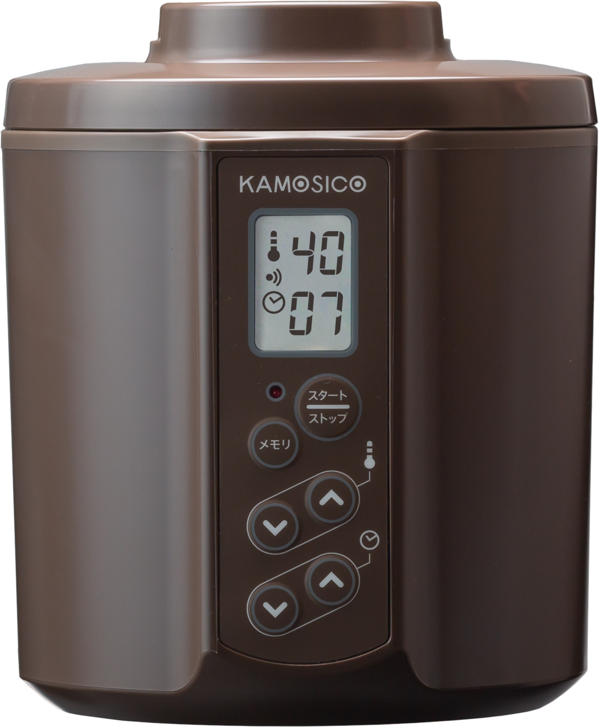KAMOSICO ガラスセットカモシコ 発酵器 タニカ電器 KS-02GC KAMOSICOガラス容器2個付きセット（ブラウン） | 発酵食大学 購買部