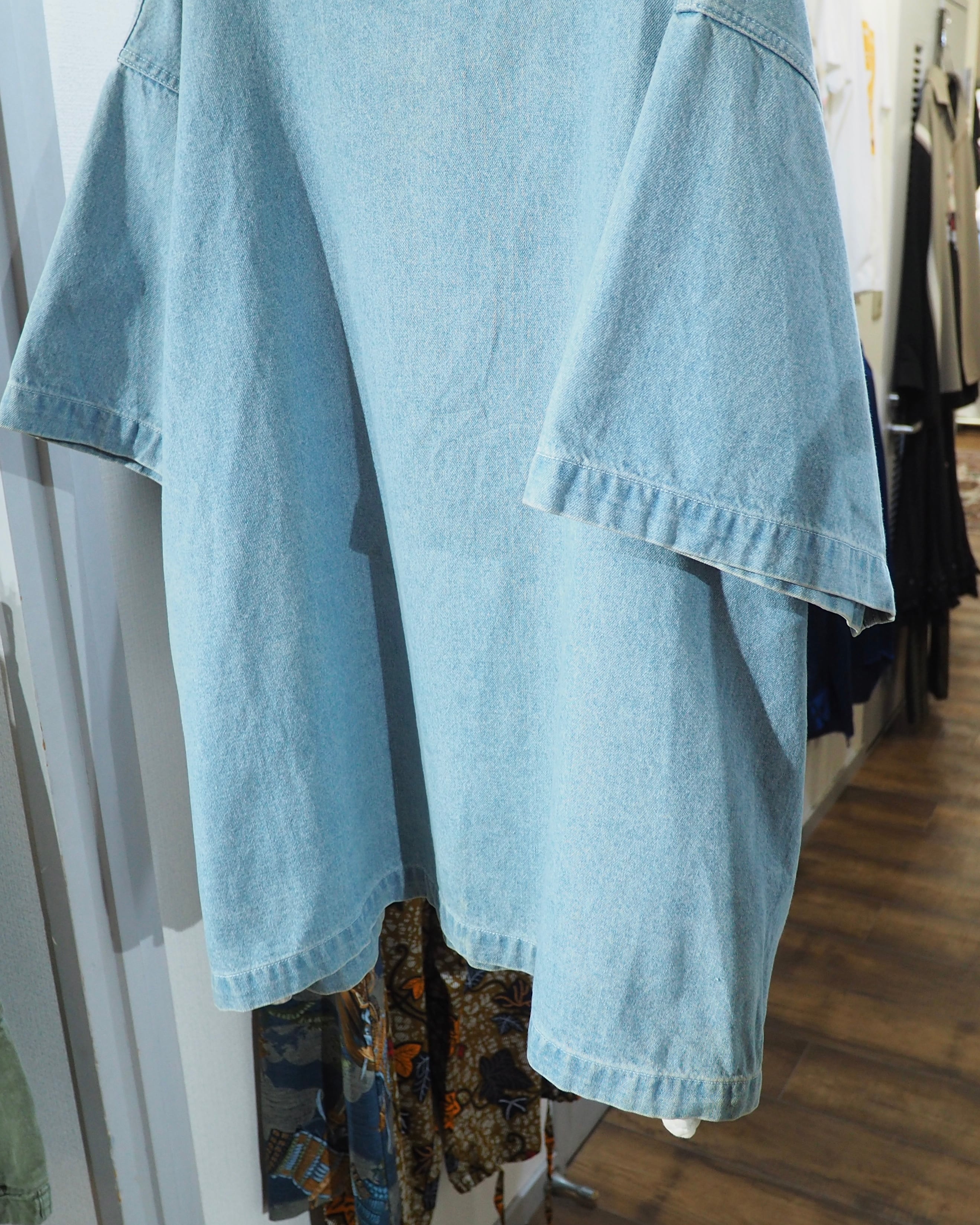 14SS " PHENOMENON " Over silhouette Denim Tee
