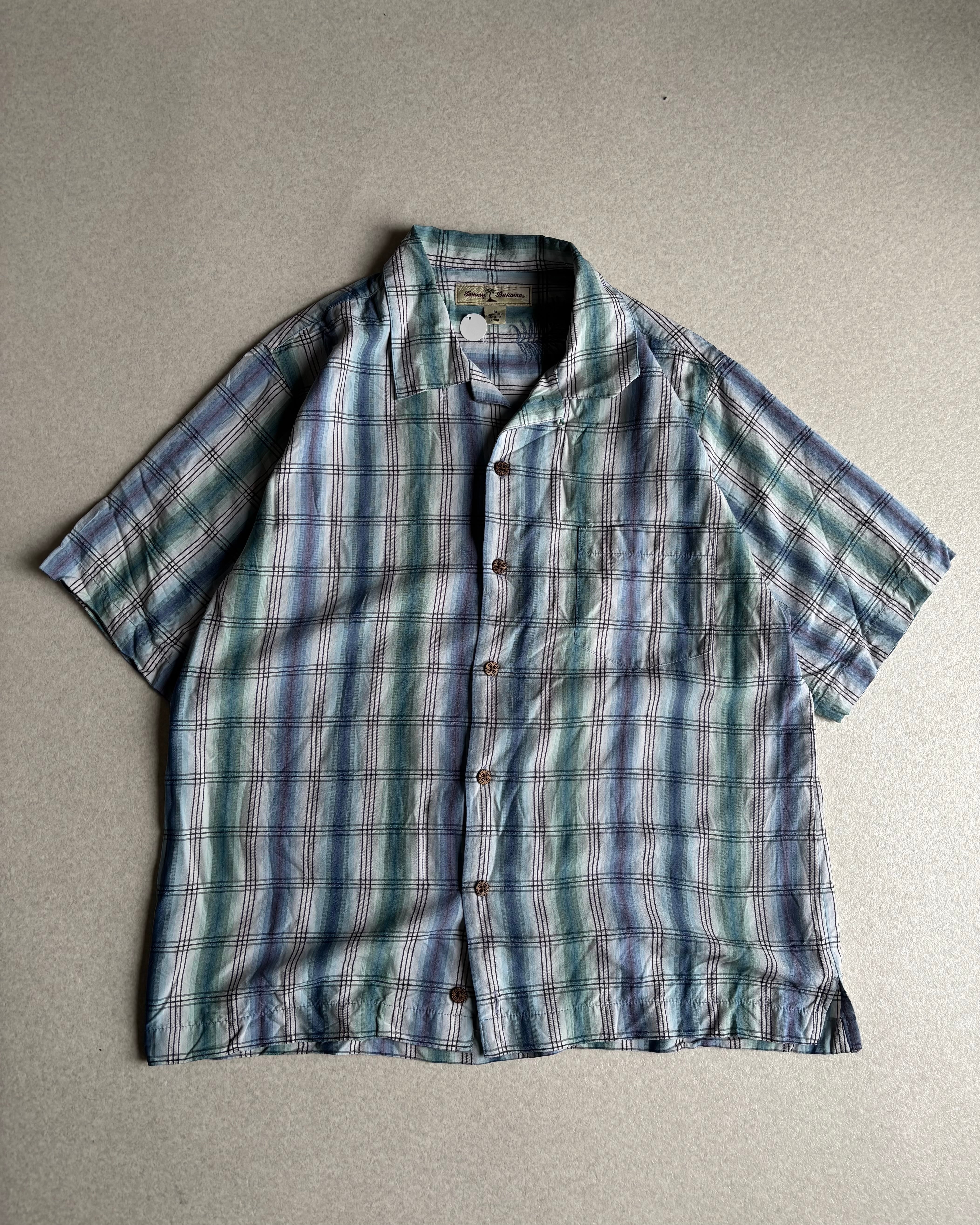 00s tommy bahama silk open-color shirt / トミーバハマ オープン
