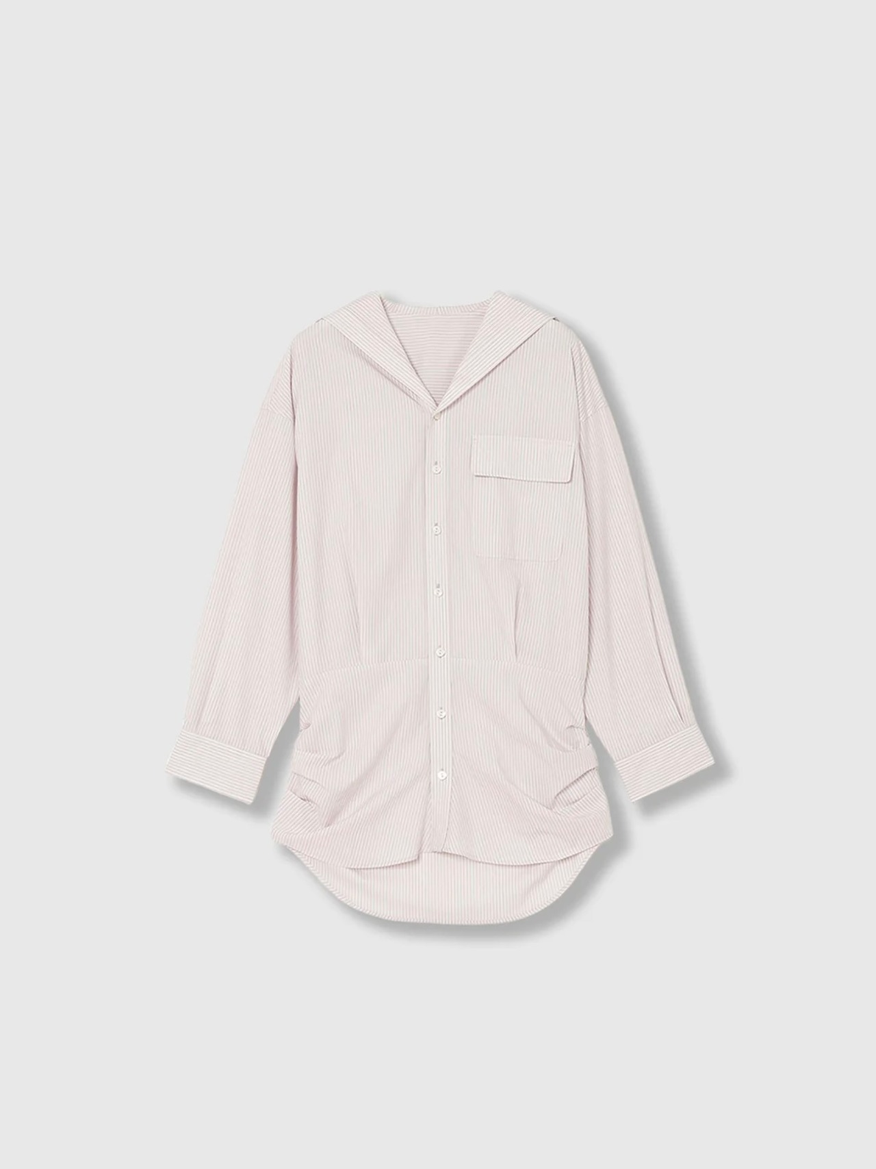 【26SS】THINGS THAT MATTER シングスザットマター / シャツ / SAILOR BLOUSING STRIPE SHIRT - 8
