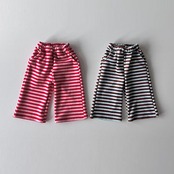 ルプティモ / le petit mo / ストライプターンアップパンツ / 韓国子供服 / キッズ / 26winter〖取寄〗*XS~XL*