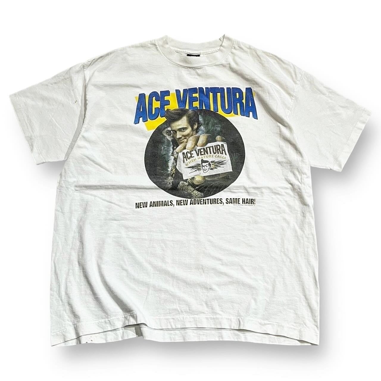 90s〜 USA製 size:XXL 【Jim Carrey】ジムキャリー プリントtシャツ ムービーtシャツ ACE VENTURE  エースベンチュラ 映画 高円寺 古着 古着屋 ビンテージ