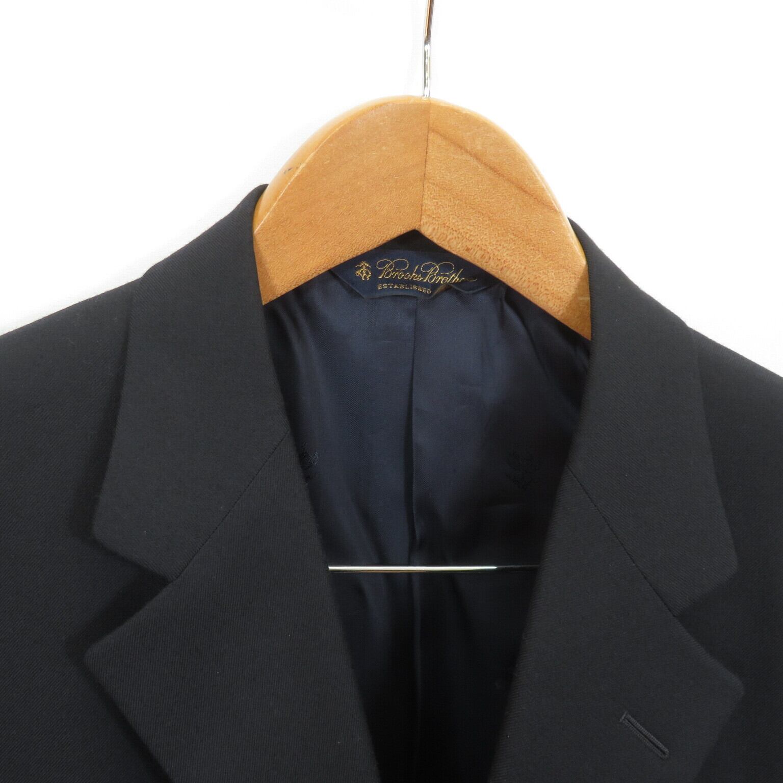 Brooks Brothers ウールカシミヤ 金ボタン 紺ブレザー テーラード