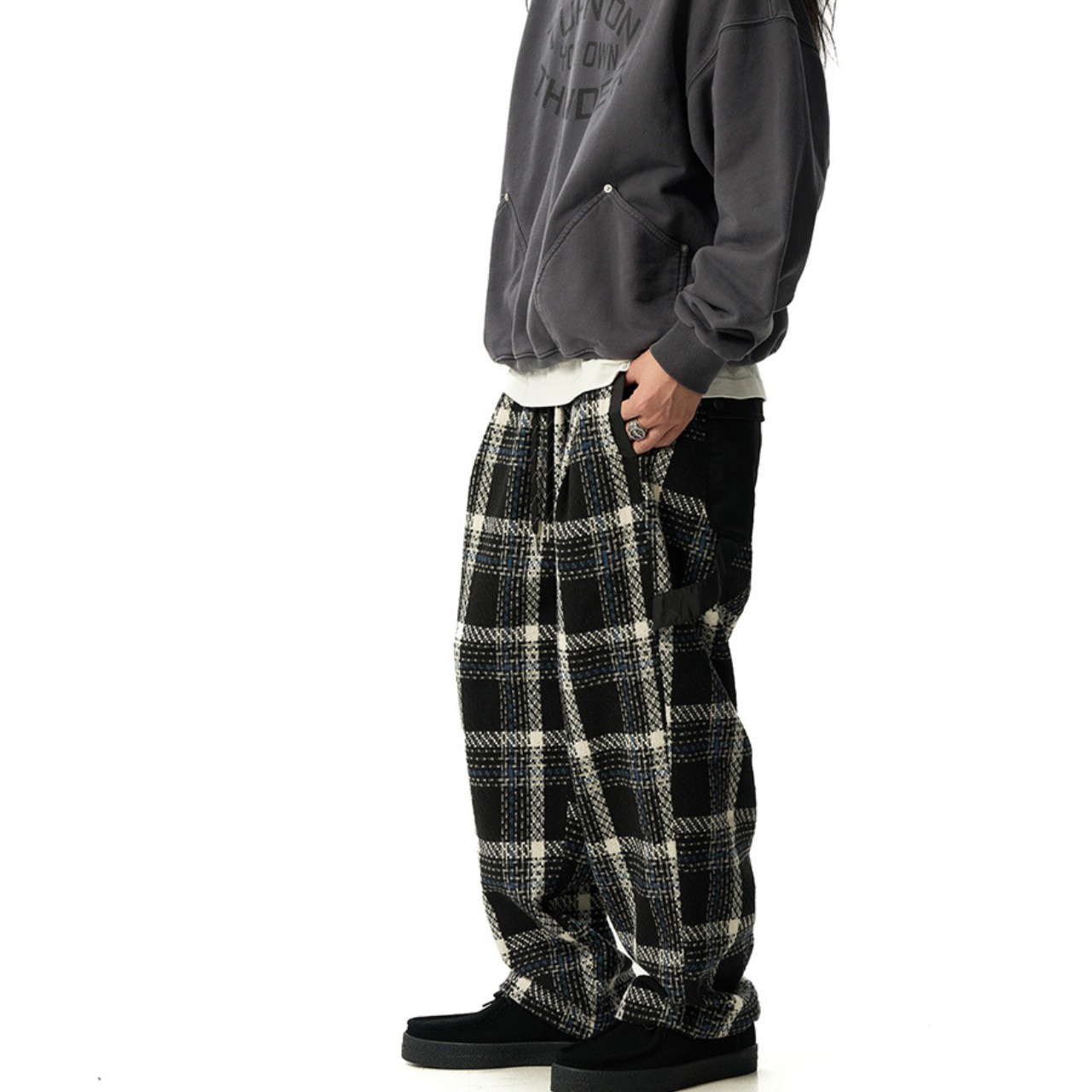 アーバンフォーク チェックイージーパンツ N3472 - 4