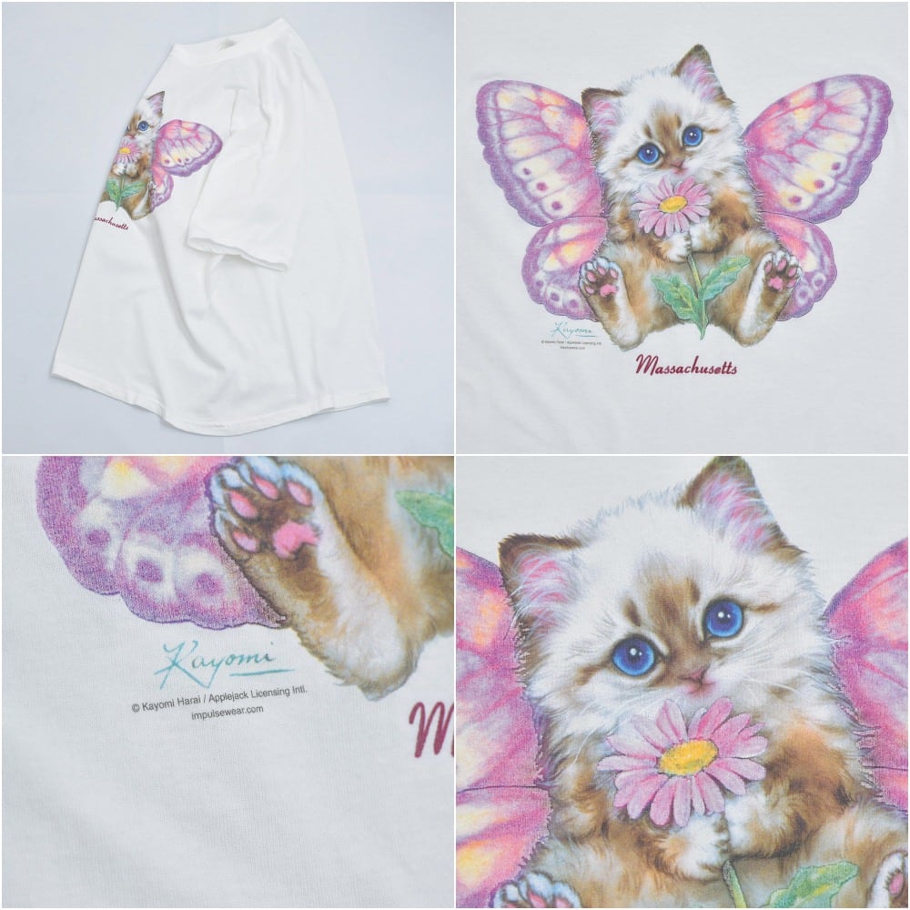 Hysteric glamour 総柄 y2k 半袖 tシャツ 猫 cat ○【90s/00s