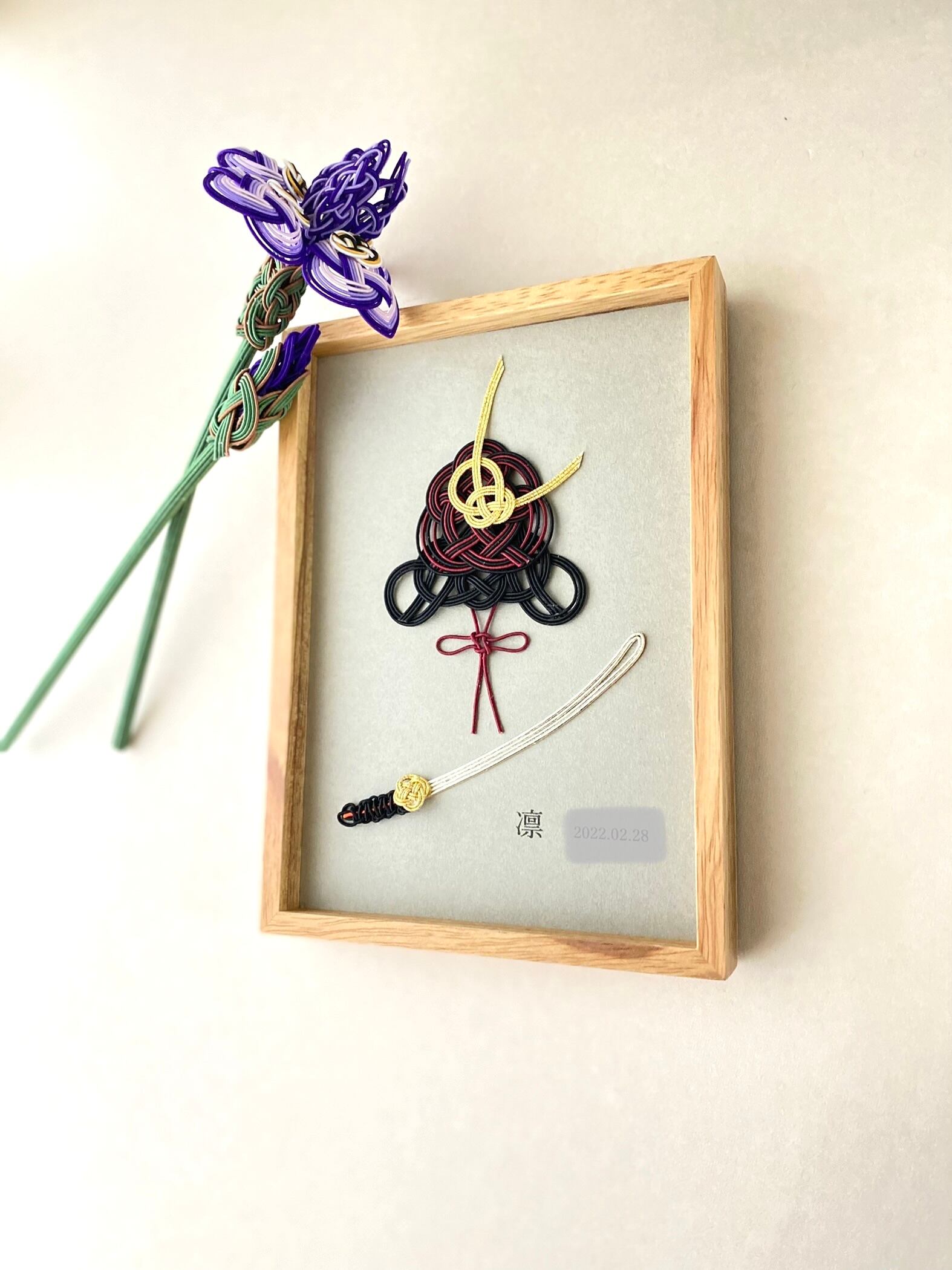 立花 菖蒲の花と蕾 | musubi_tokyo(ムスビトーキョー）－水引細工のお店