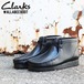 【cl-26103666】clarks クラークス WALLABEE BOOT BLACK LETHER CUIR NOIR ワラビーブーツ ブラック レザー ショートブーツ カジュアルシューズ