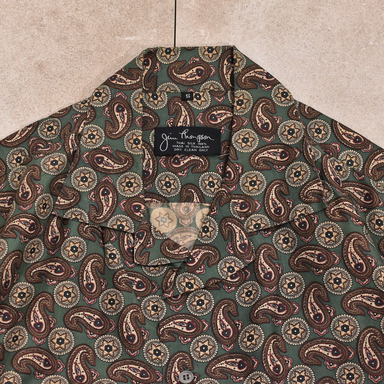 JimThompson paisley silk shirt | 古着屋 grin days memory
