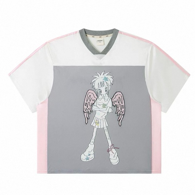 [Iamnotbad] Angel's Wings embossed diamond mesh eyewear