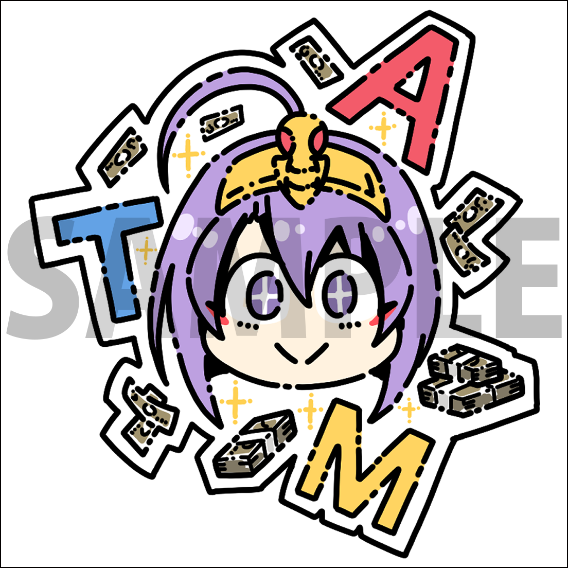 「邪神ちゃんドロップキック」シールワッペン メデューサ