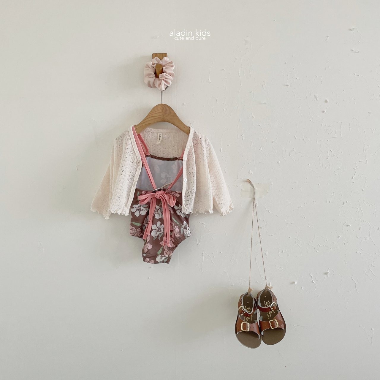 【aladin kids】フラワースイムウエア　ピンク　XS 80~90cm - 5