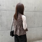 ツイードペプラムベスト[60001]