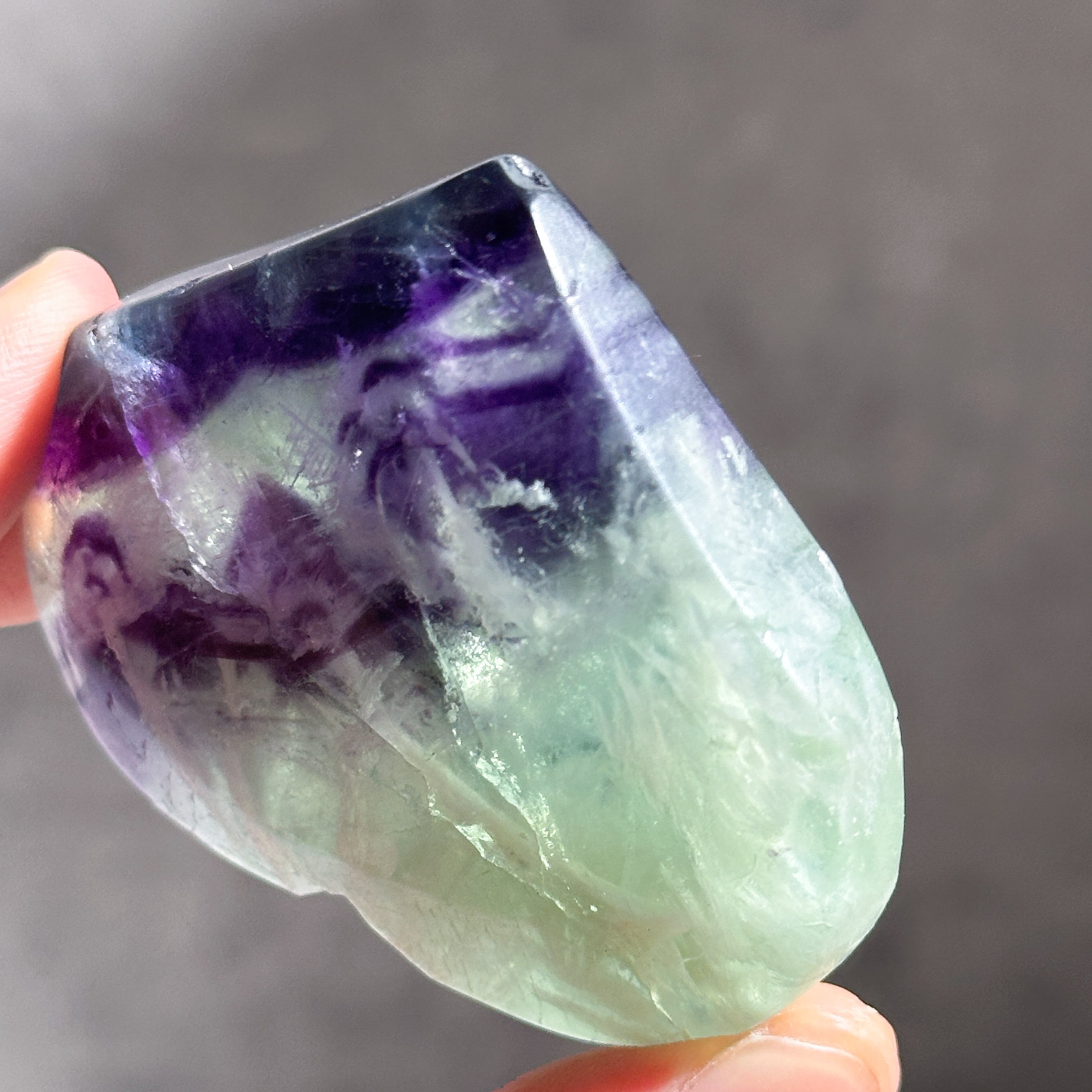 エンジェルフェザーフローライトハート 33◇ Angel Feather Fluorite