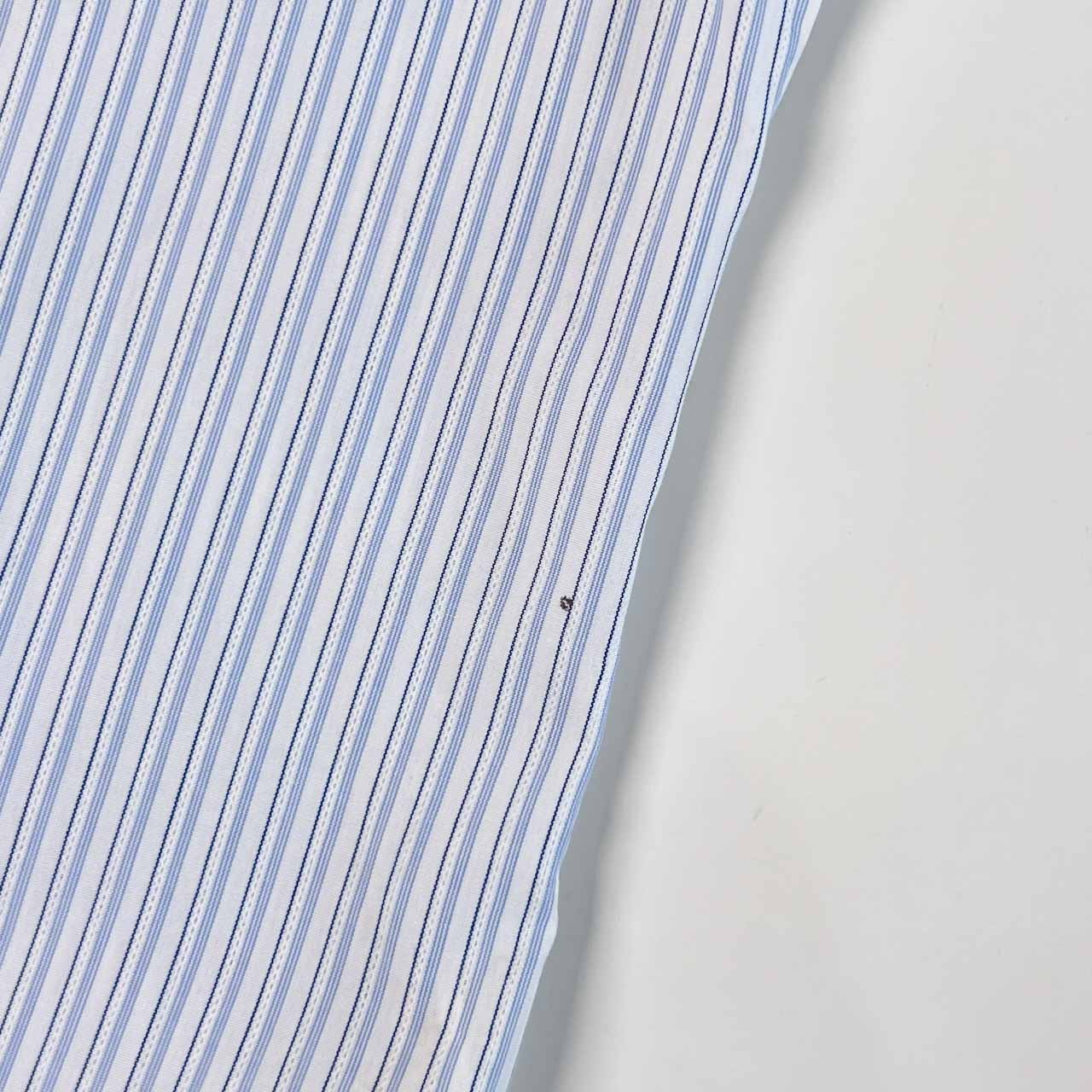Paul Smith LONDON ポールスミス ストライプ BD ボタンダウン 半袖シャツ M/ブルー系 メンズ