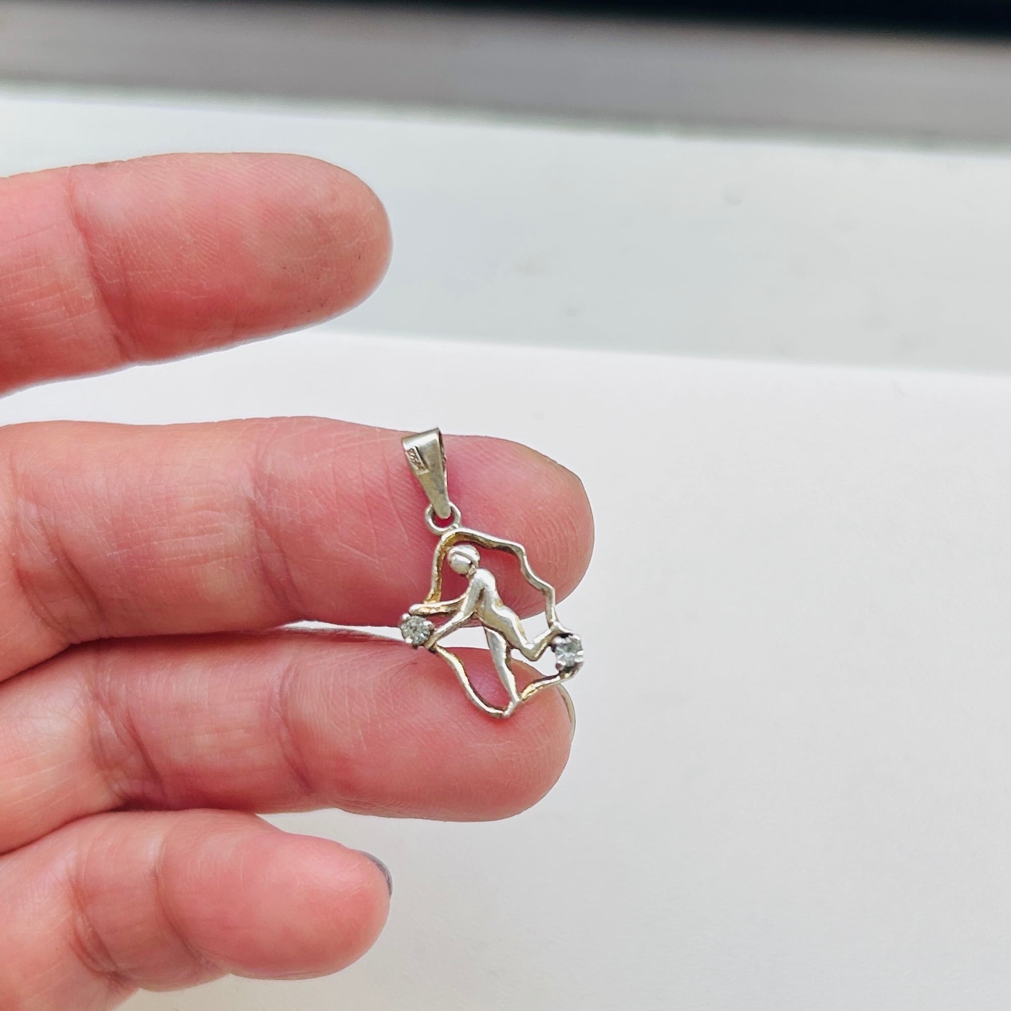 フランスシルバー925 人物シルエットチャーム | Milo Antiques & Vintage