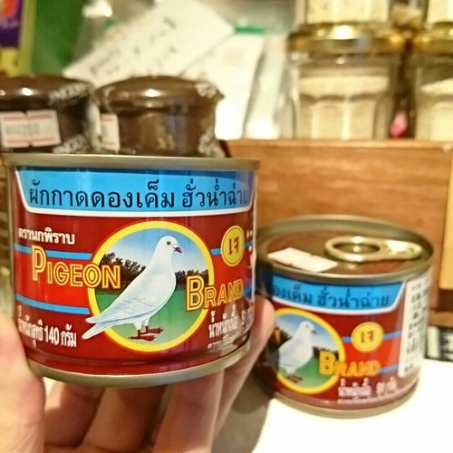 からし菜 漬物 pegion fermented mustard green ผักกาดดอง ตรานกพิราบ 140g