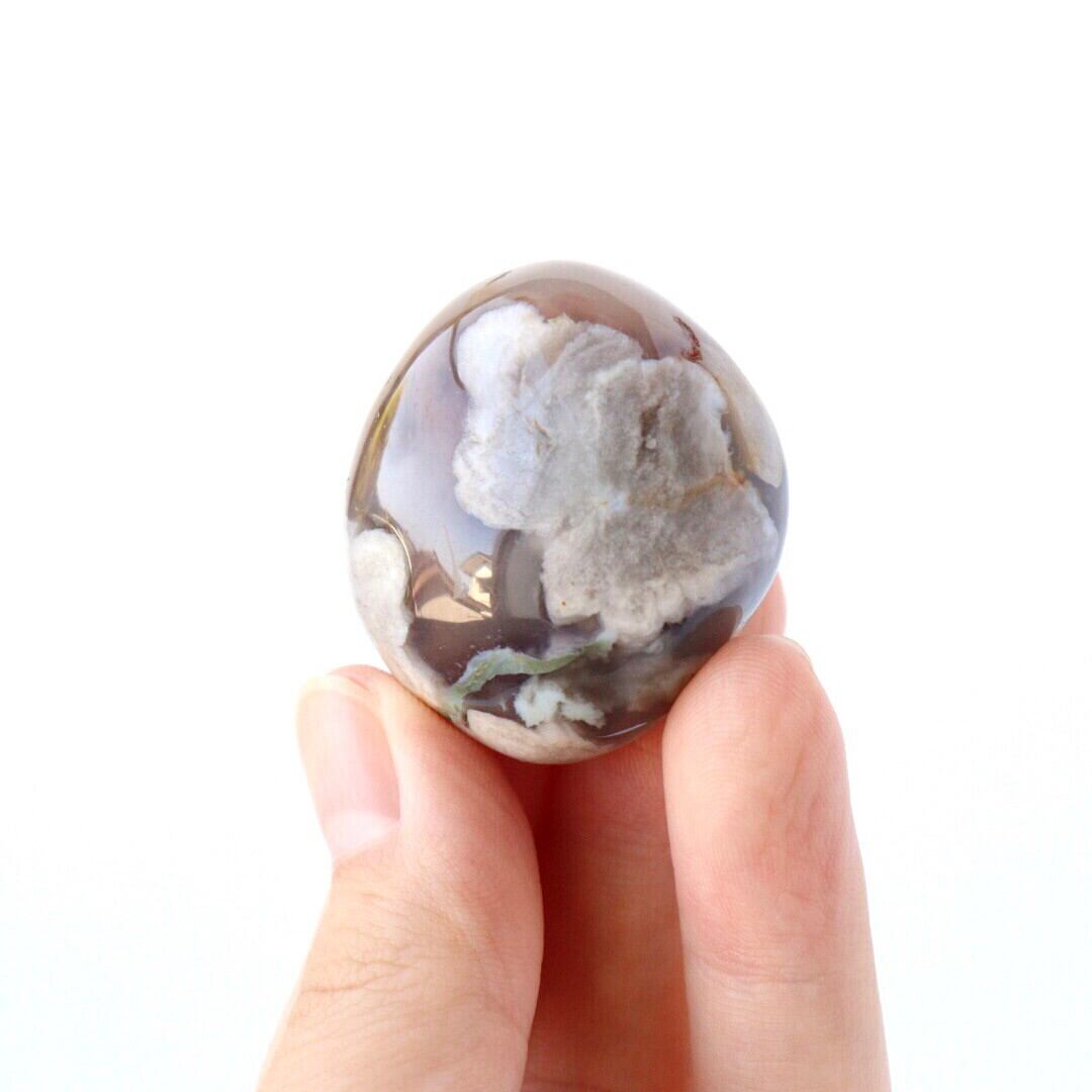 ゴビ石−1218 ゴビ瑪瑙　水玉模様　ルース ゴビ石−1218 ゴビ瑪瑙 水玉模様 ルース アゲート / 瑪瑙 | 木霊石