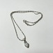 Vintage Southwestern Navajo Sterling Teardrop Synthetic Opal Pendant Necklace By Ervin Hoskie