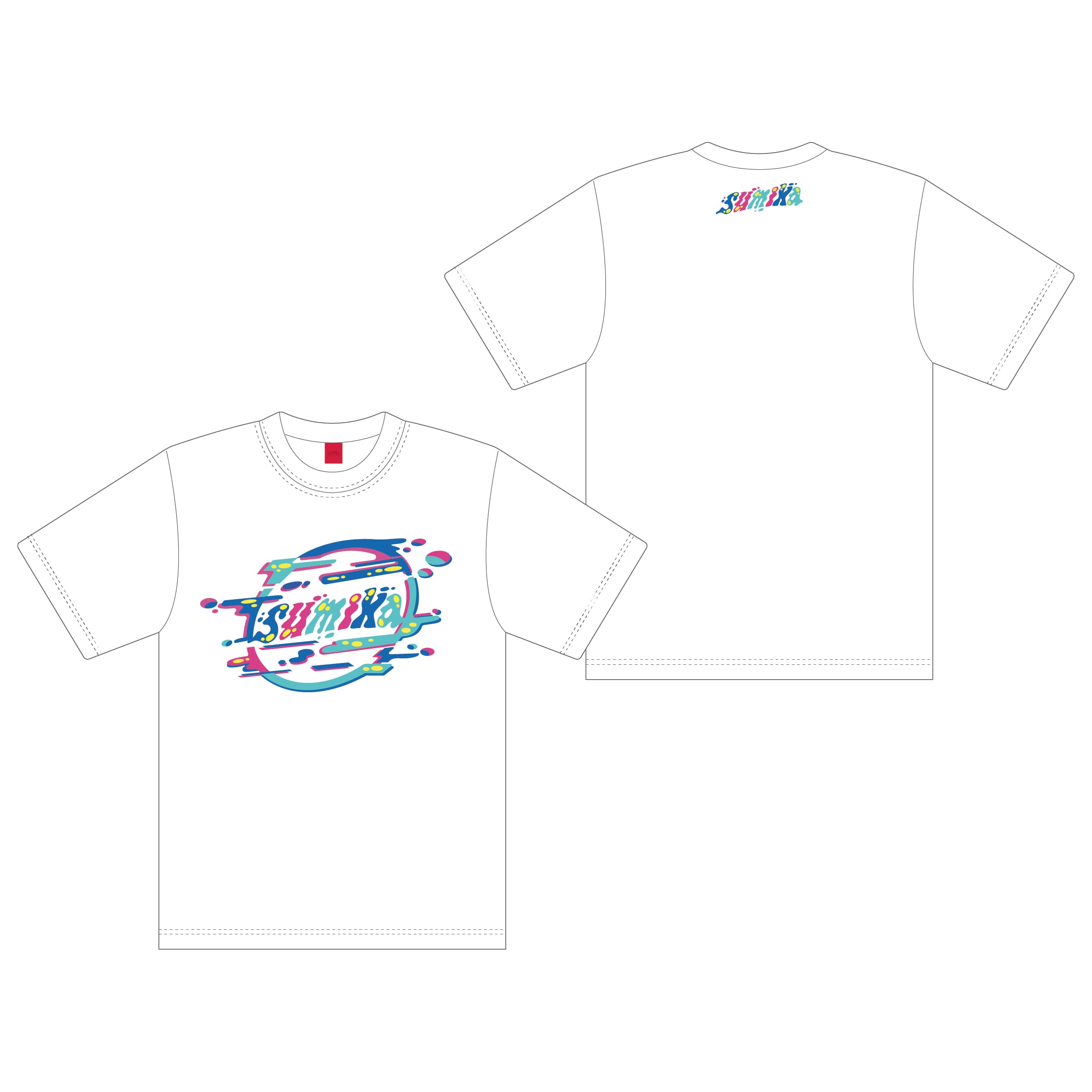 sumika / グリッチTシャツ（ホワイト）