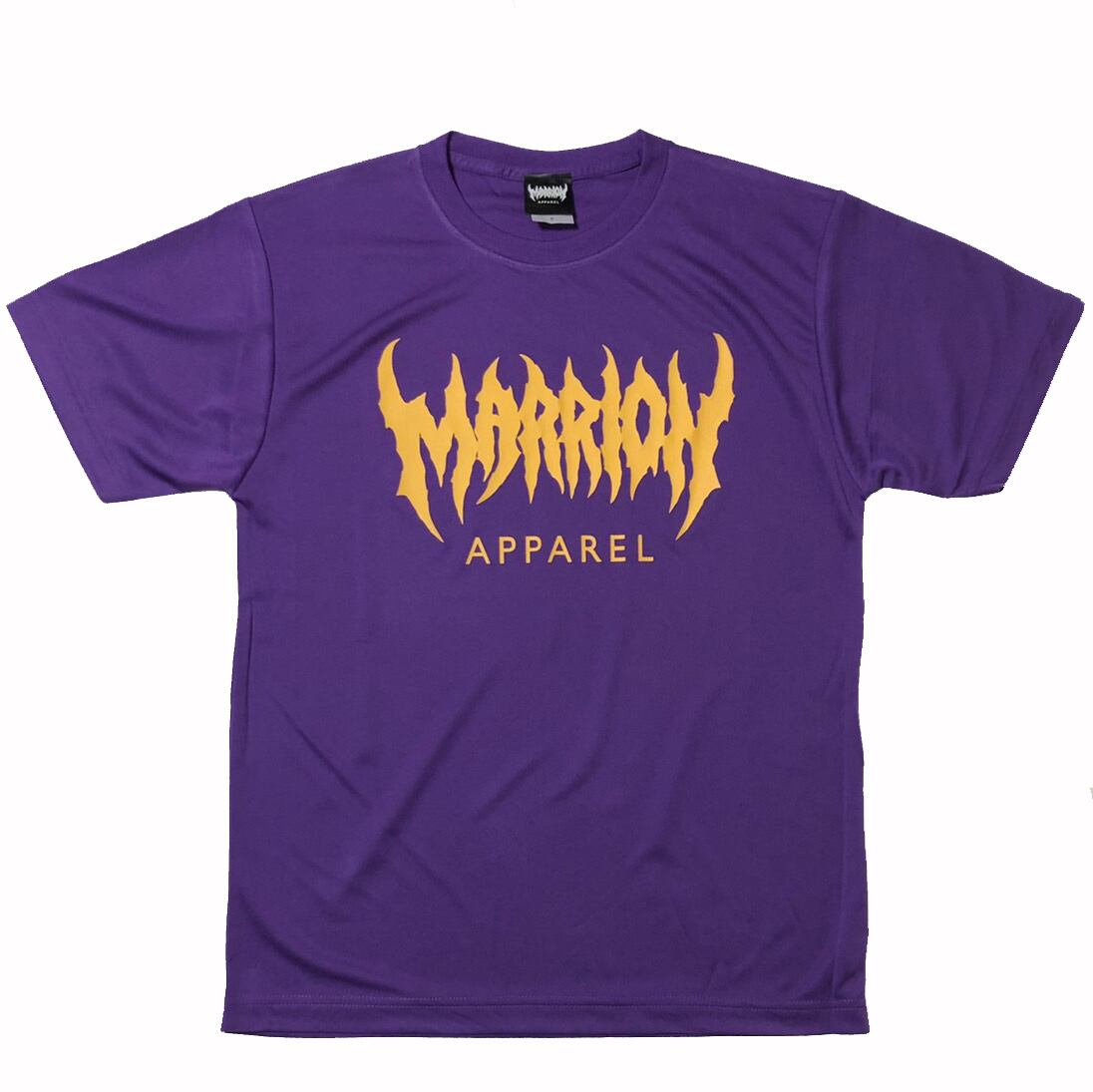 【DRY】MARRION APPAREL LOGO DRY  T-shirts  (Purple×Yellow)-マリアパ