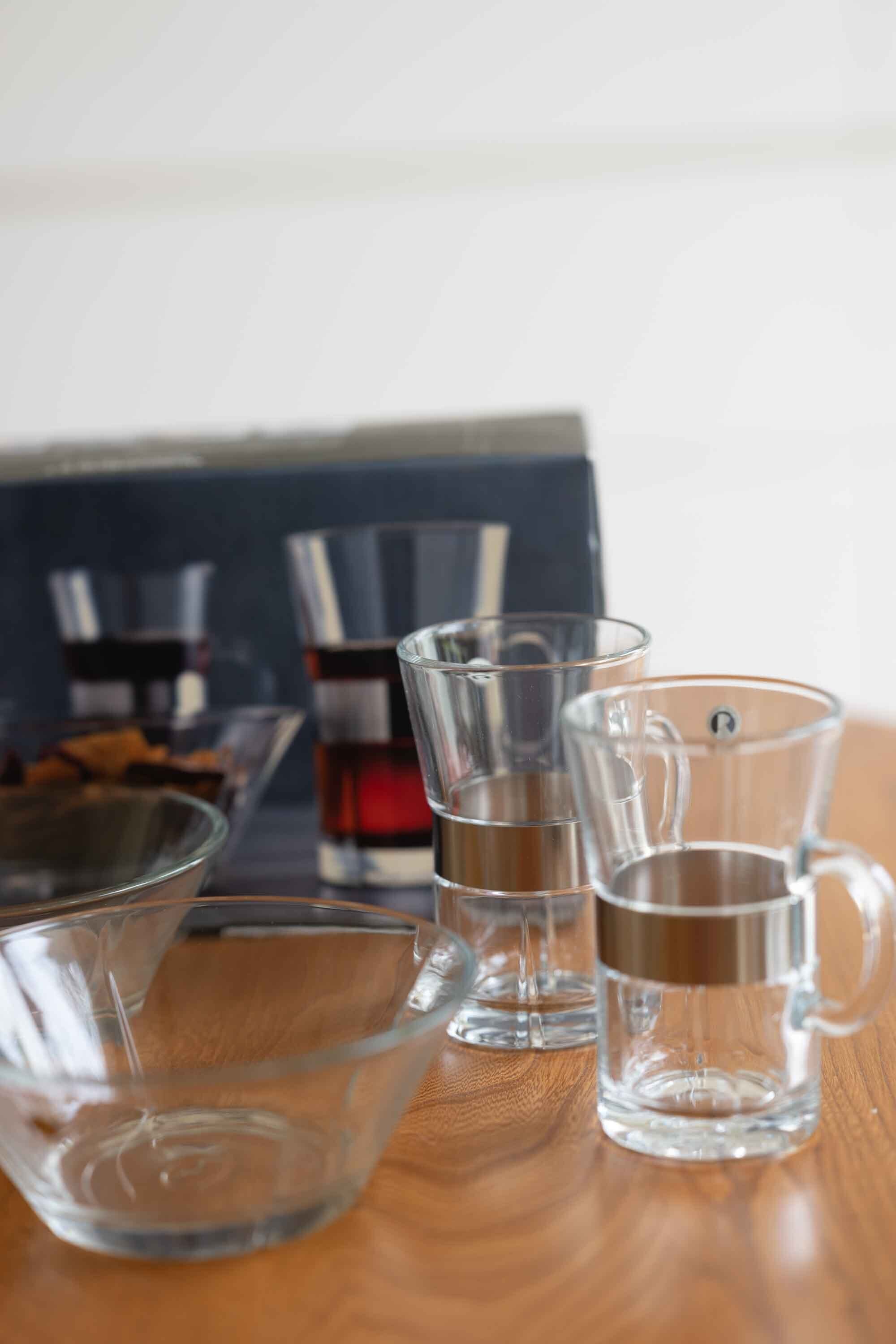 デンマーク ローゼンタール (Rosenthal ) おつまみ入れホット対応グラスセット 箱入り