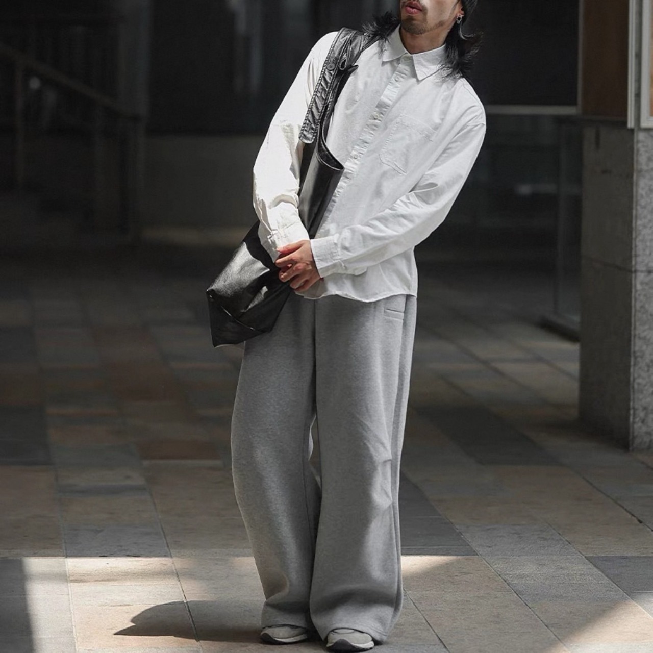 Wide leg relaxed fit sweatpants 0523 - 5