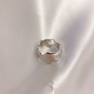 wave metal ring L