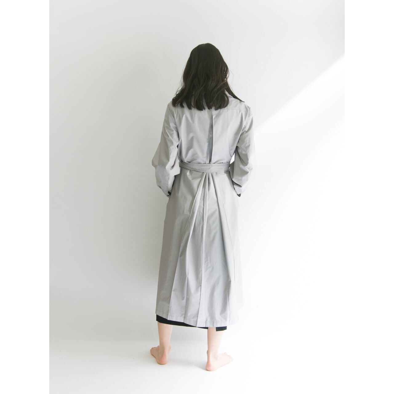 【Made in France】Pleated back nylon coat（フランス製 バックプリーツナイロンコート）2d