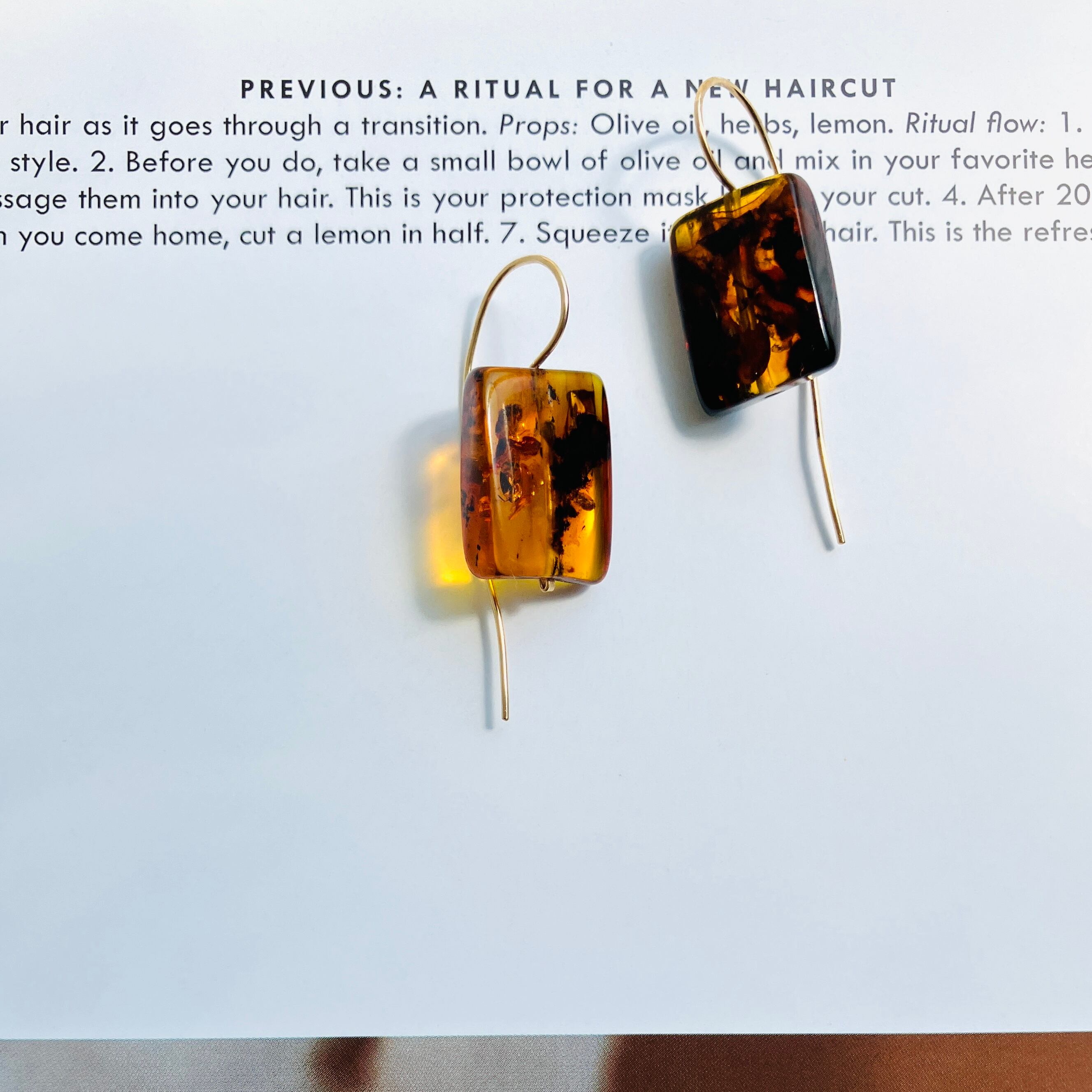 Caramelized キャラメリゼ K14gf ロングフックピアス | simon