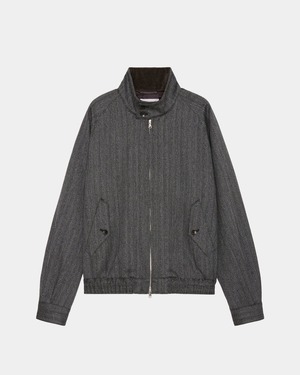 【marka】Organic Wool Twisted Melange Herringbone / Dog Ear Jacket