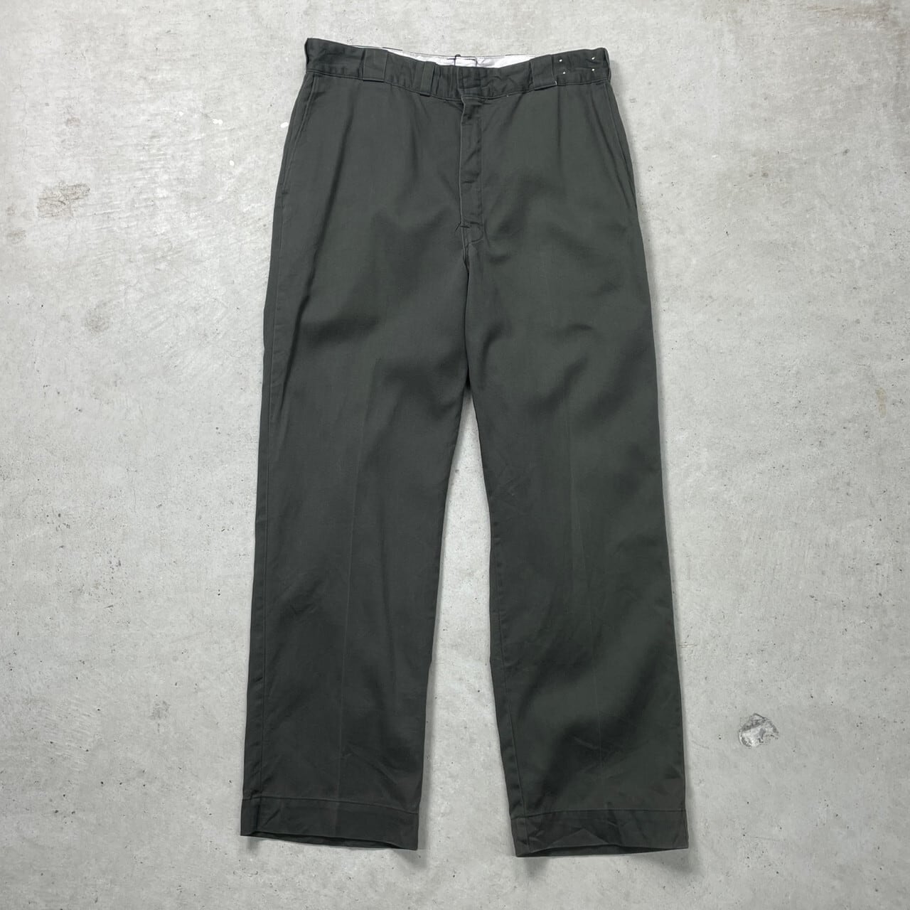 80年代 USA製 Dickies ディッキーズ ワークパンツ 拡張ウエスト TALON 