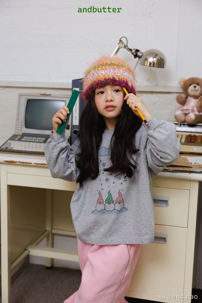 取寄:ANDBUTTER クラウドサンタTシャツ※送料無料