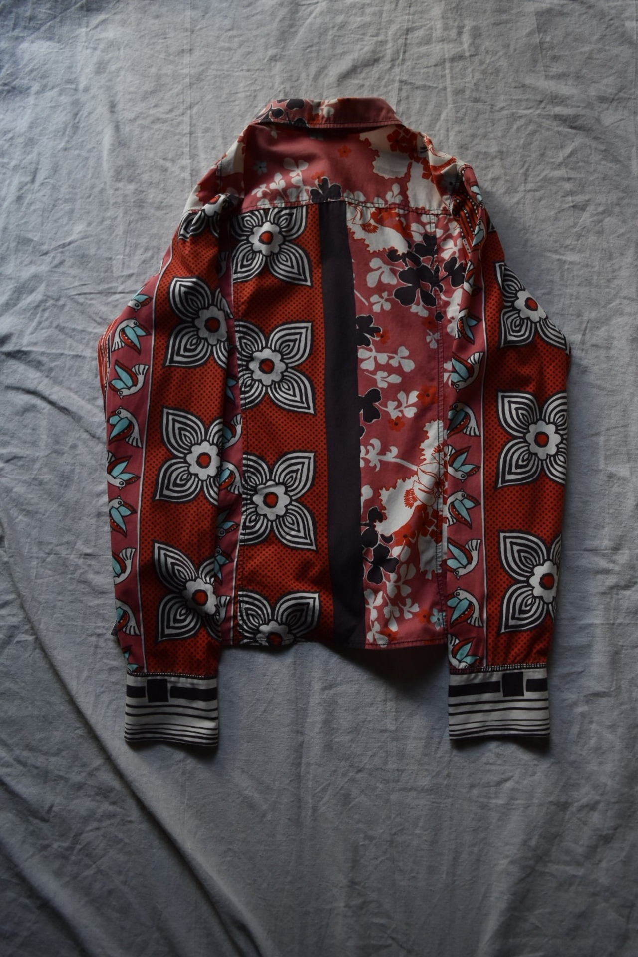 "KENZO" 00s Artistic Pattern Shirt