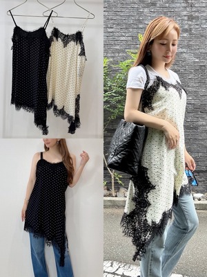 ドットレースチュニック　¥6,300+tax