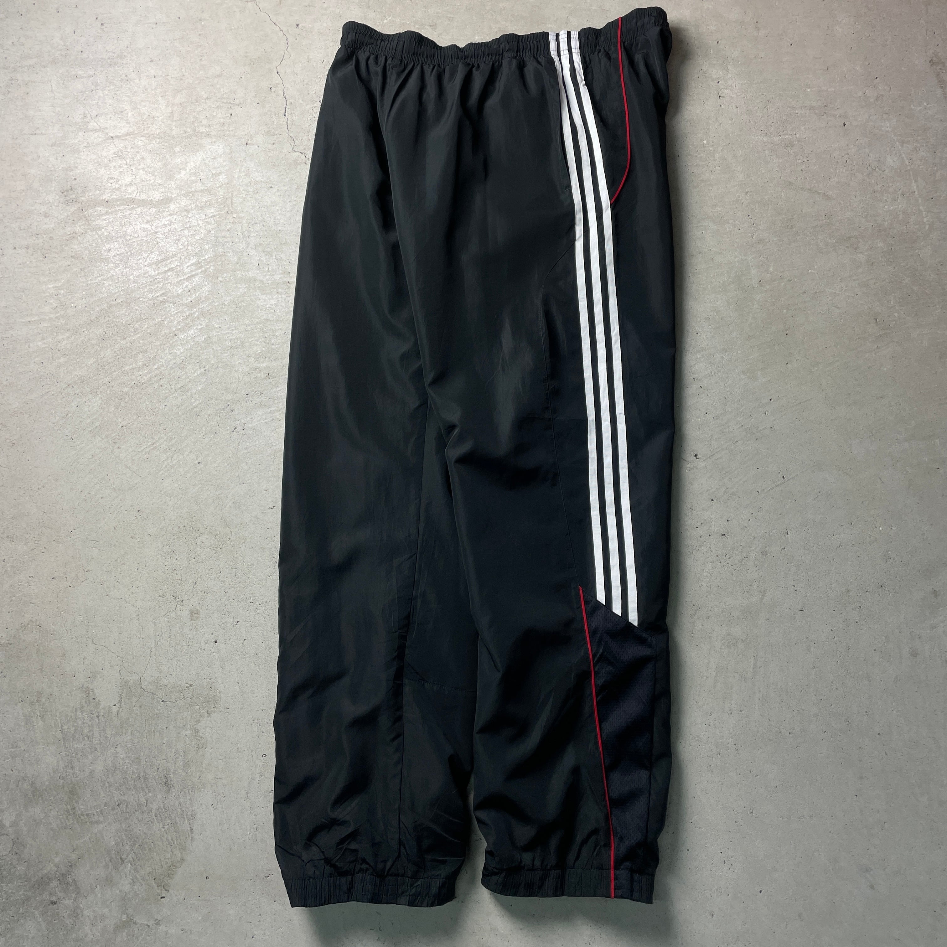 【adidas】アディダス ナイロンパンツ 黒 2XL