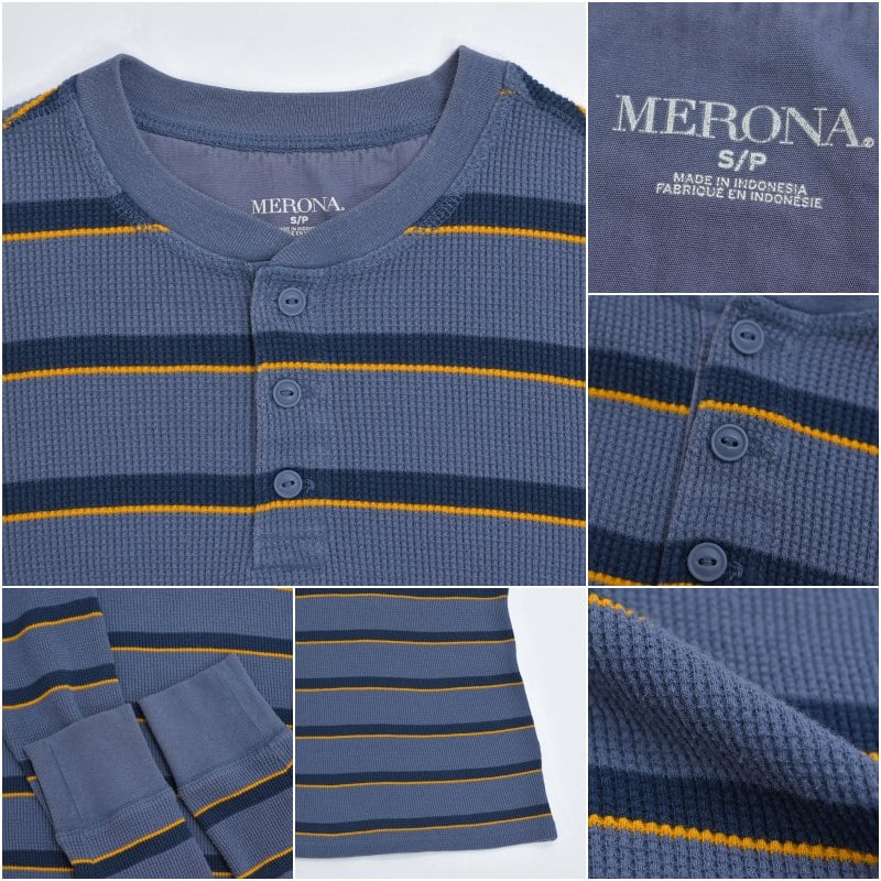 00s~ MERONA メローナ ヘンリーネック デザイン サーマル 00s~ MERONA メローナ ヘンリーネック デザイン サーマル